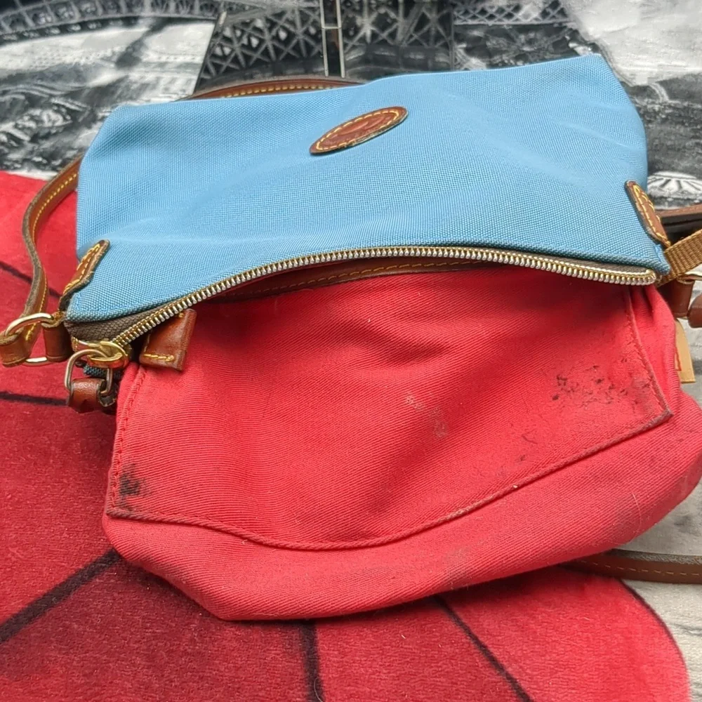 Dooney & Bourke Blue Canvas Crossbody Bag